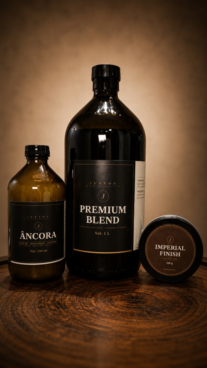 Sistema real com Premium Blend, Âncora e Imperial Finish JUSTOS